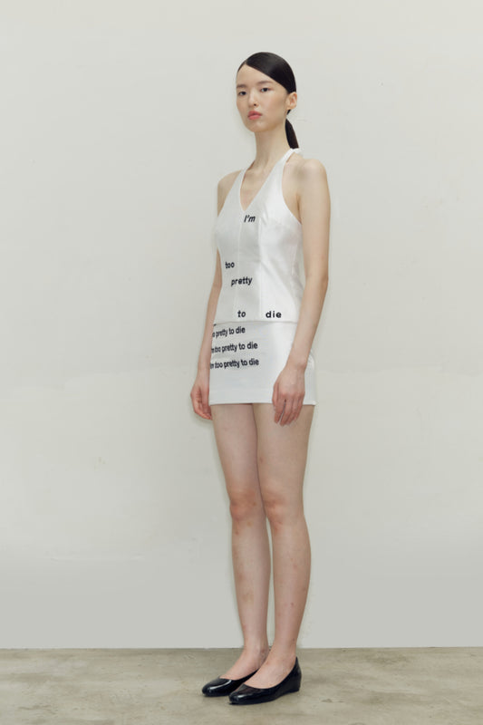 zhuu da.  Low-rise mini skirt